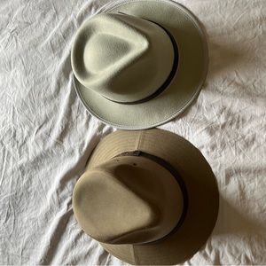 2 safari style hats